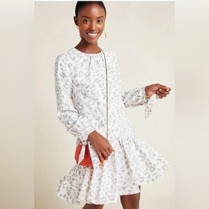 Mare Mare By Anthropologie Felix Tunic swing Dress leopard print size Small
